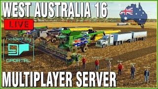 LIVE  Multiplayer Farming! - West Australia 16x - Farming Simulator 22