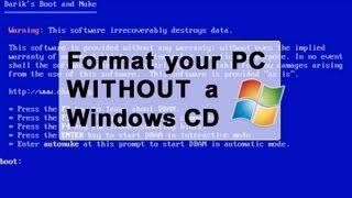 Format a PC WITHOUT a Windows CD - Really delete all data!