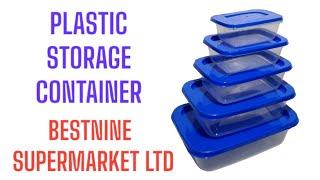 PLASTIC STORAGE CONTAINER || BESTNINE SUPERMARKET LTD || UKWALA ROAD NAIROBI