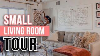 SMALL APARTMENT LIVING ROOM TOUR