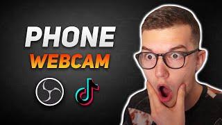 Use ANY Phone as Webcam in OBS or TikTok Live Studio! (SUPER EASY)