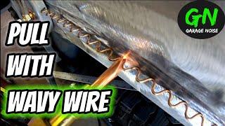 Guide to pulling dents. G90E wavy wire demo. Autobody repair