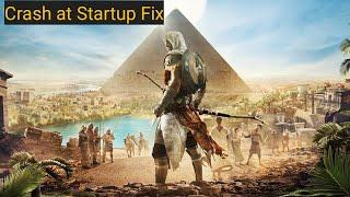 Assassin's Creed Origins Crash at Startup fix