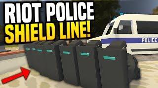 RIOT POLICE - Unturned Riot RP | Hold The Line!