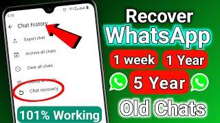 How To Recover Old Deleted Messages On WhatsApp (2024) | Restore WhatsApp Chat Without Backup