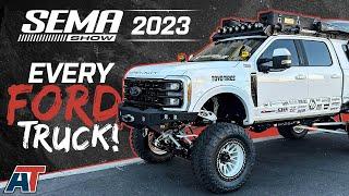 Every Ford Truck at SEMA 2023! | New 2024 F150, Lightning, SuperDuty and Rangers!