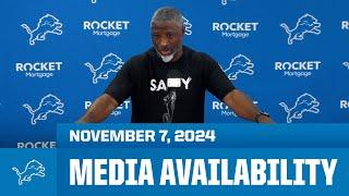 Detroit Lions coordinators meet with the media | November 7, 2024