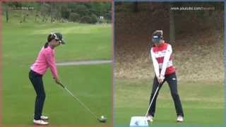 [Slow HD] BAE Kyeong-Eun 2013 Driver Dual View golf swing (1)_KLPGA Tour