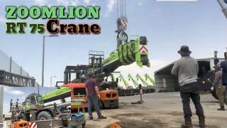 Pull down & tear down telescopic RT75 ZOOMLION CRANE @MJP TV