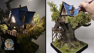 Build a Magical Treehouse DIORAMA: Step-by-Step DIY Guide