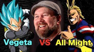 Christopher Sabat on Vegeta vs All Might