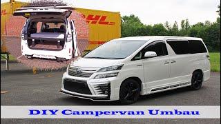 4x4 Camper Van Umbau Toyota Vellfire, Micro Mini Camper, DIY Camper low Budget