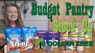 $25 Budget Pantry Stock Up from Dollar Tree