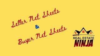 Real Estate Seller And Buyer Net Sheets