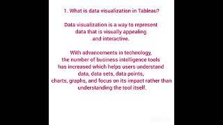 Tableau interview question no 1
