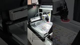 Roll Fed Galvo Laser Kiss Cutting for Stickers - Golden Laser #kisscut #laserkisscut #galvolaser