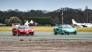 Chris Harris vs the Ferrari 488 Pista & McLaren 600LT | Top Gear