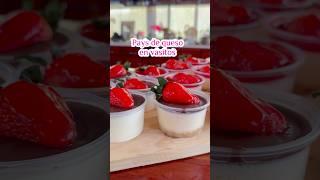 Pay de queso en vasitos #postre #paydequeso #postrefacil