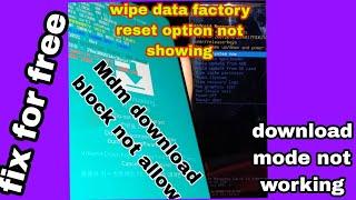 No wipe data/factory  reset option?Here's What to Do....