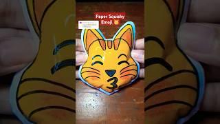 DIY Paper Squishy Emoji  #papersquishy #squishy #diy #papercraft #diycrafts #cat #cutecraft #craft