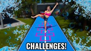 5 CHALLENGES AUF MEINER XXL AIRTRACK!🫧 MERLE VS. ISABELL (+OUTTAKES) - Itsmisabell