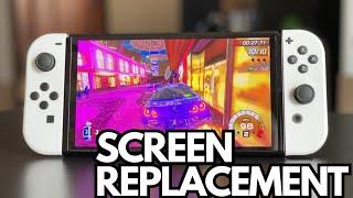 NINTENDO SWITCH OLED SCREEN REPLACEMENT.. EASY FIX