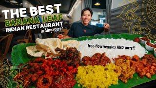 UNLIMITED CURRIES on Banana Leaf at Gandhi Restaurant! | Best Indian Food in Little India Singapore!