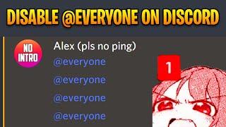 How to Disable @Everyone on Discord