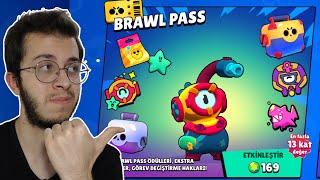 13. SEZON BRAWL PASSİ ALDIM TÜM GÖREVLERİ BİTİRDİM !! BRAWL STARS