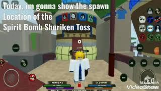 Spirit Bomb Shuriken Toss Spawn Location | Roblox Shindo Life