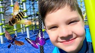 BUGS AT THE PARK! Caleb & Mommy Explore The Playground And Hunt For Insects!