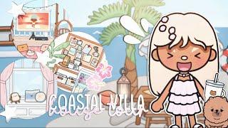 Swedish Coastal Villa House Tour ￼ | *with voice* | Toca Boca Roleplay