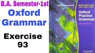 'Oxford Practice Grammar' Exercise 93 by 'English Family87' | Oxford Grammar by John Eastwood