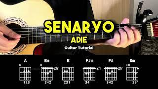 Senaryo - Adie | Easy Guitar Chords Tutorial For Beginners (CHORDS & LYRICS) #guitarlessons