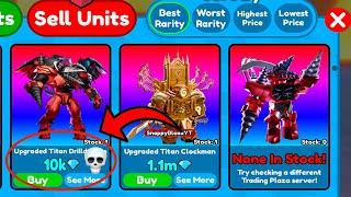 BRO SOLD ULTIMATE FOR 10K GEMS | Toilet Tower Defense DEV Crate