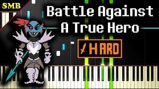 UNDERTALE - BATTLE AGAINST A TRUE HERO - Piano Tutorial