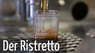 Ristretto Zubereitung mit Siebträger Espressomaschine