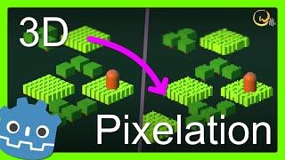 2 EASY Ways to get a Pixelation Effect for your game in Godot