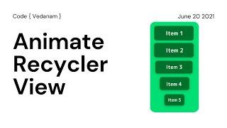 Animate Recycler View Items on Scroll in android studio #android #animation #java #appdevelopment