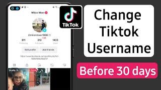 How to Change Tik Tok Username Without Waiting 30 Days 2023 | change tiktok username before 30 days