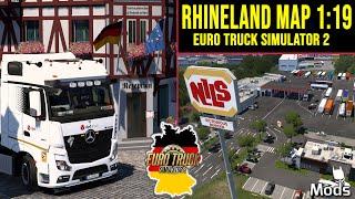 ETS2 1.53 I Rhineland Map 1:19 v1.0  First Look ᐅ Best MAP