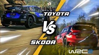 EA WRC / TOYOTA GR YARIS RALLY2 vs SKODA FABIA RS RALLY2