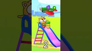 Numbers Fruits on Slide for Kids | Funny Song For Baby & Nursery Rhymes #kidssongs #toddlers