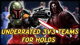 UNDERRATED 3V3 TEAMS That Get Holds and Pull Counters! | Star Wars: Galaxy of Heroes