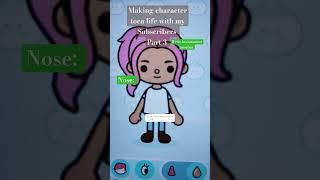 making character toca life with you part 3 #blackpink #tocaboca #shorts