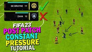 How to *CONSTANT PRESS* without LOSING STAMINA in FIFA 23! POST PATCH PRESS TUTORIAL | FIFA 23