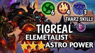 TIGREAL ELEMENTALIST ASTRO POWER!MUSUH AUOTO NUNDUK!COMBO TERBARU! Magic Chess Mobile Legends