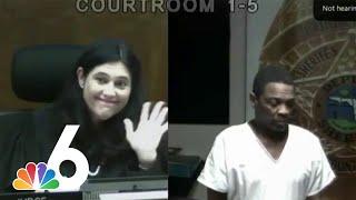 Man in viral courtroom reunion faces ex-classmate again