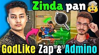 GodLike Zinda pan-Zap and Admino Reflex 1vs3 Scout #godlikeZapzindapan #adminofight #bgminews