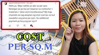 Magkano magpagawa ng bahay cost per sq.m?